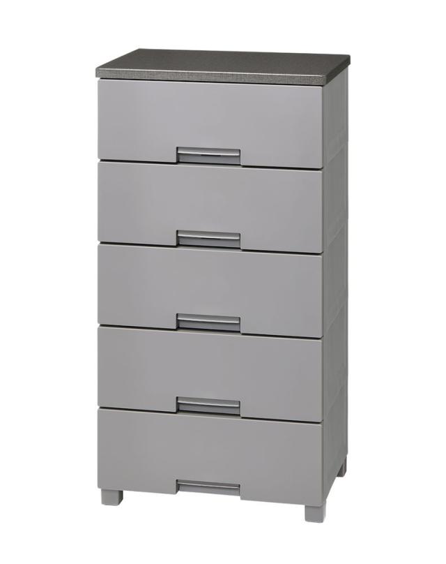 天馬 FCH5505GR フィッツチェスト5505　5段（グレー）Fitsチェスト[FCH5505GR] 返品種別A