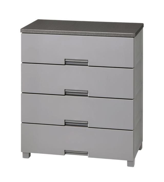 天馬 FCH7504GR フィッツチェスト7504　4段（グレー）Fitsチェスト[FCH7504GR] 返品種別A