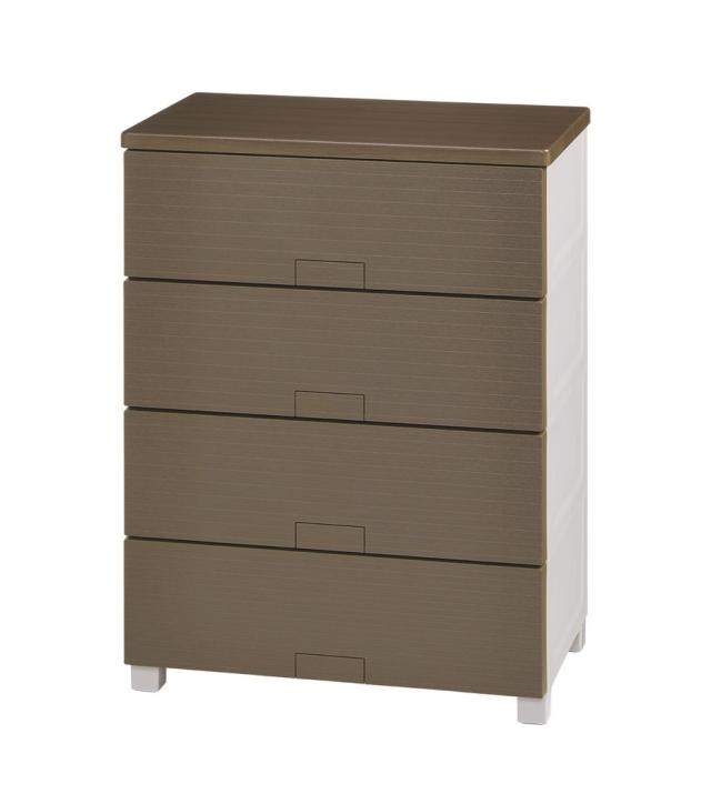 天馬 FCH-W6504BR フィッツチェストウッド6504　4段（ブラウン）Fitsチェスト[FCHW6504BR] 返品種別A