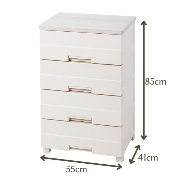 天馬 チェストイージー 幅55cm(4段・ベージュ) chest easy　サイズ(約)：幅55×奥行41×高さ85cm チエストイ-ジ-5504返品種別A_1