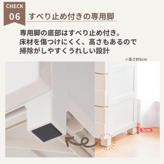 天馬 チェストイージー 幅55cm(5段・ベージュ) chest easy　サイズ(約)：幅55×奥行41×高さ105cm チエストイ-ジ-5505返品種別A_8