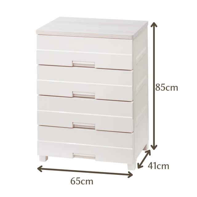 天馬 チェストイージー 幅65cm(4段・ベージュ) chest easy　サイズ(約)：幅65×奥行41×高さ85cm チエストイ-ジ-6504返品種別A_1