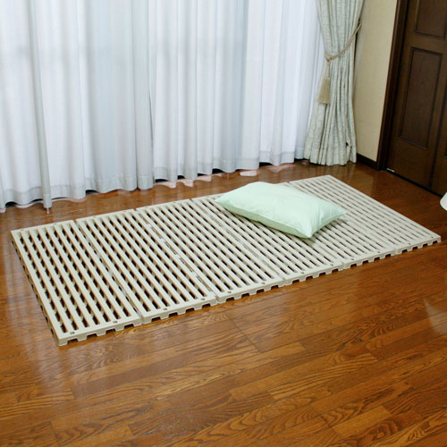 蝶プラ工業 すのこベッド エアースリープ ブラウン