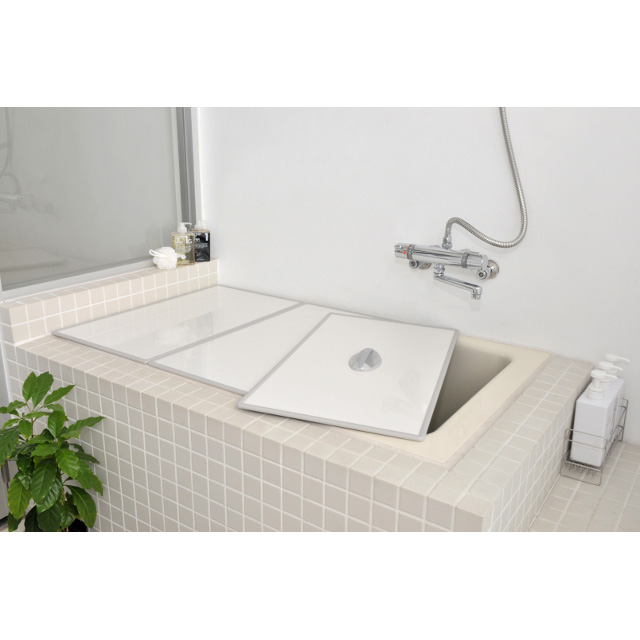 東プレ U12AGトッテツキアルミフタ Ag取手付きアルミ組み合わせ風呂ふた(70×120cm用 3枚割)[U12AGトツテツキアルミフタ] 返品種別A