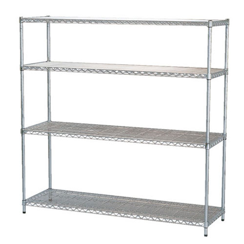 アイリスオーヤマ MR-1515J メタルラック(4段・幅150×奥行46×高さ151cm)ポール径25mmIRIS[MR1515J] 返品種別A