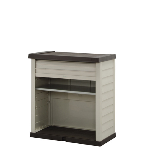 アイリスオーヤマ WDL-910WV ウッディロッカー 小型タイプ 幅82×奥行48.5×高さ90.5cm(ブラウン/ベージュ)IRIS[WDL910WV] 返品種別B