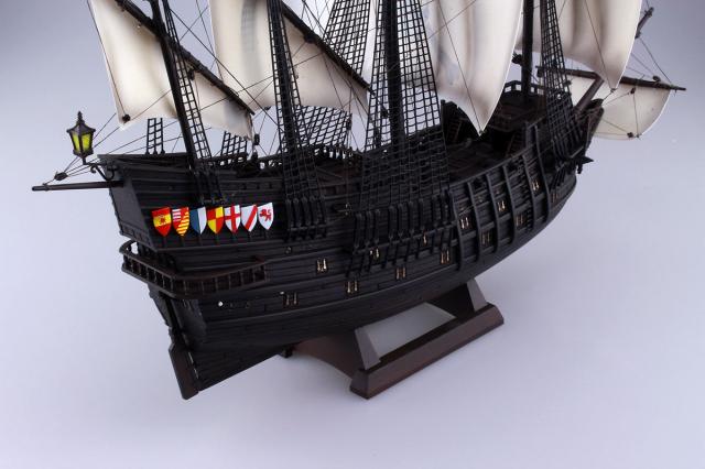アオシマ 1/100 大型帆船 No.12 海賊船【55007】プラモデル 返品種別B