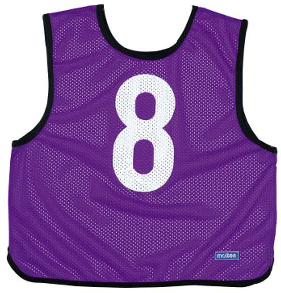 モルテン MT-GB0112KP ゲームベストジュニア 番号1〜10 10枚セット（蛍光紫）Molten ゲームビブス[MTGB0112KP] 返品種別A