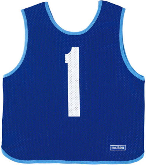 モルテン MT-GB0112B ゲームベストジュニア 番号1〜10 10枚セット（青）Molten ゲームビブス[MTGB0112B] 返品種別A