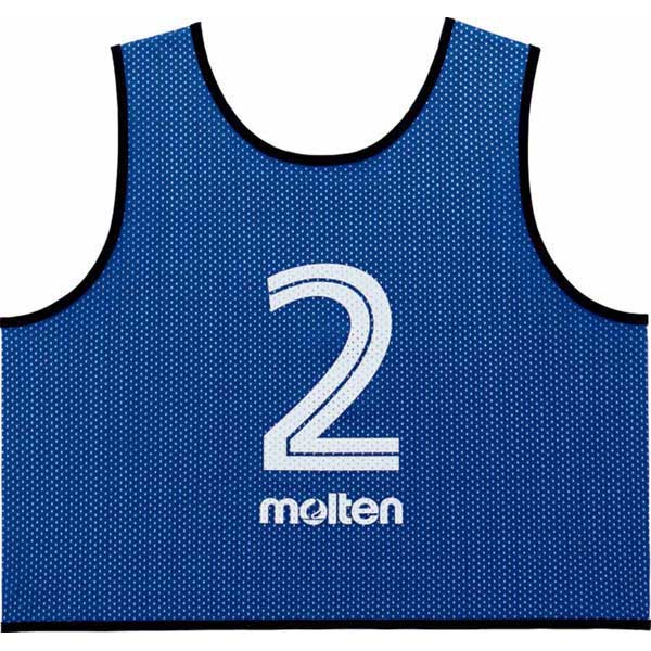 モルテン GS0113B ゲームベスト GV10枚セット 番号有り（ブルー）Molten ゲームビブス[MTGS0113B] 返品種別A