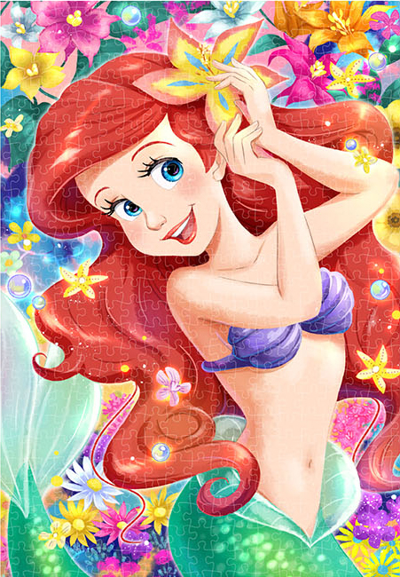 テンヨー ディズニー 笑顔咲かせて（アリエル） ピュアホワイト