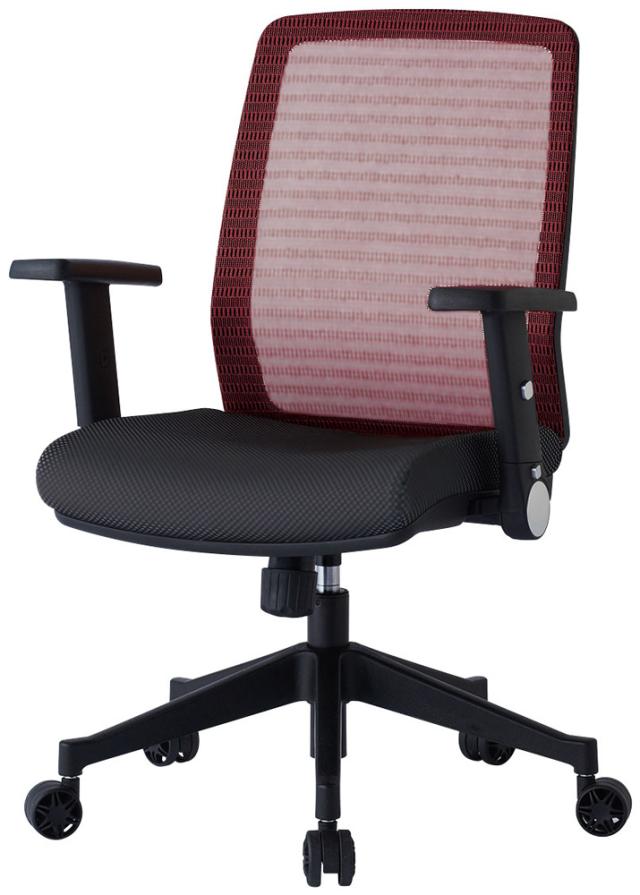 コイズミ JG4302RE 書斎用チェア 肘付き（レッド）KOIZUMI[JG4302RE] 返品種別A