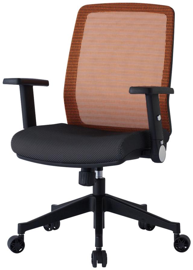 コイズミ JG4305OR 書斎用チェア 肘付き（オレンジ）KOIZUMI[JG4305OR] 返品種別A