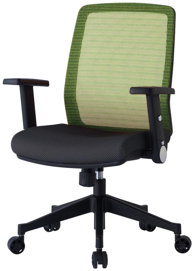 コイズミ JG4306GR 書斎用チェア 肘付き（グリーン）KOIZUMI[JG4306GR] 返品種別A