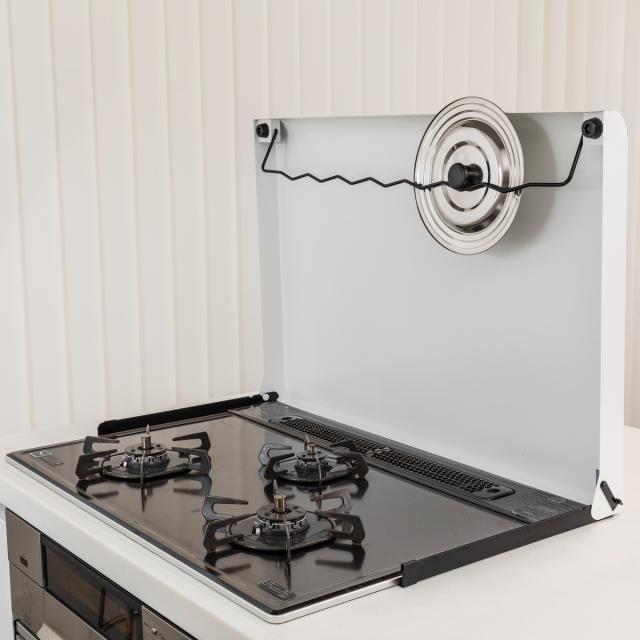池永鉄工 IK-20W システムキッチン用コンロカバー（60cmタイプ・アイボリー）[IK20Wイケナガ] 返品種別A_1