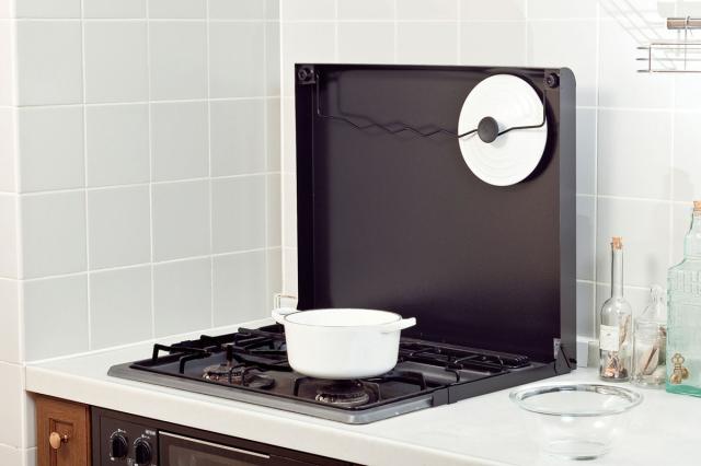 池永鉄工 IK-20B システムキッチン用コンロカバー（60cmタイプ・ブラック）[IK20Bイケナガ] 返品種別A_1