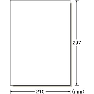 エーワン 28719 マルチプリンタラベル A4判 ノーカット 500シートA-one[28719エワン] 返品種別A_1
