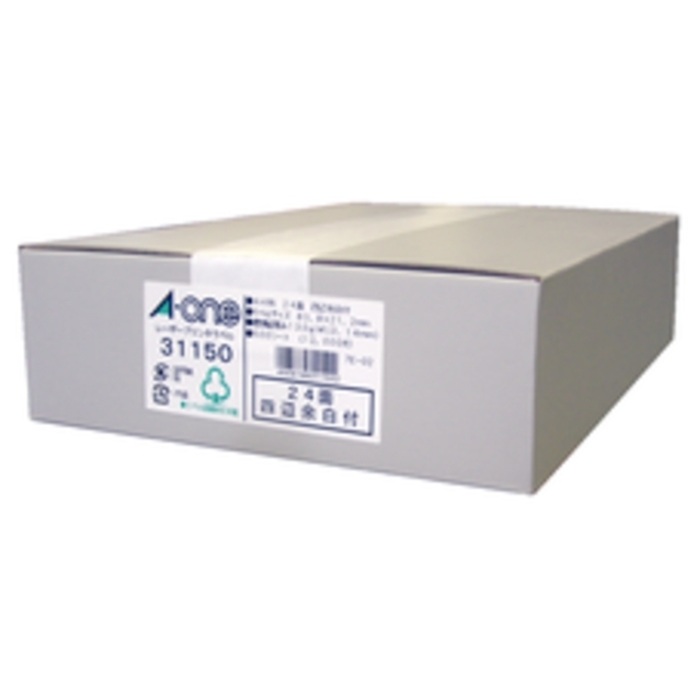 エーワン 31150 ラベルシール[レーザープリンタ] A4 24面 四辺余白付 角丸 500シート入A-one[31150] 返品種別A