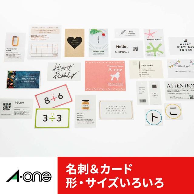 エーワン 51004 マルチカード 各種プリンタ兼用紙 白無地 A4判 10面 名刺サイズ 500シートA-one 名刺用紙[51004エワン] 返品種別A_3