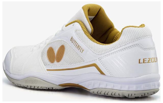 バタフライ BUT-93620-944-30.0 卓球シューズ レゾライン リフォネス（ホワイト×ゴールド・サイズ：30.0cm）[BUT93620944300] 返品種別A