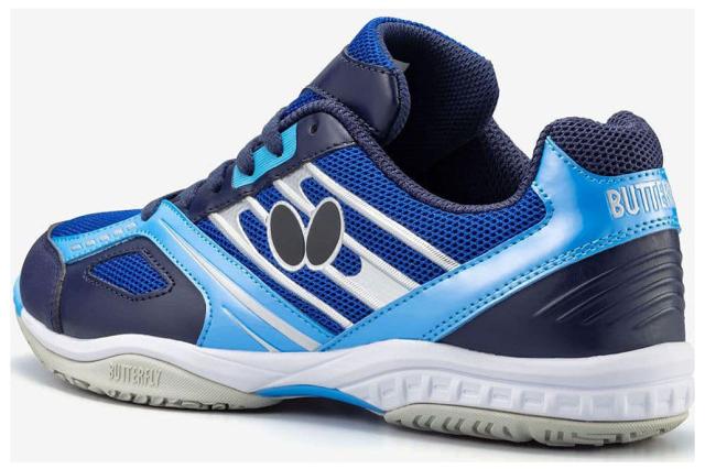 バタフライ BUT-93630-408-24.0 卓球シューズ レゾライン マッハ（ネイビー×ブルー・サイズ：24.0cm）[BUT93630408240] 返品種別A