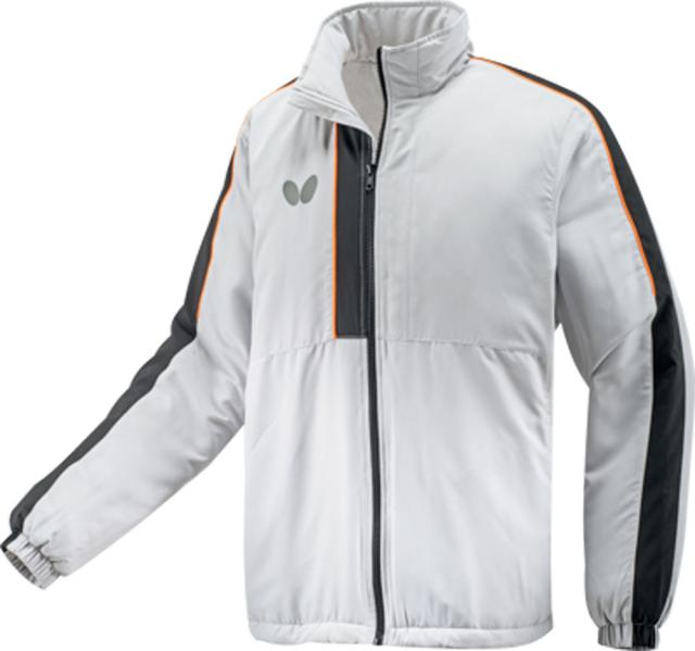 バタフライ 卓球ウェア ユニセックス ブライト・ウォームジャケット（ライトグレー・サイズ：O） BUTTERFLY BUT-46160-271-O返品種別A