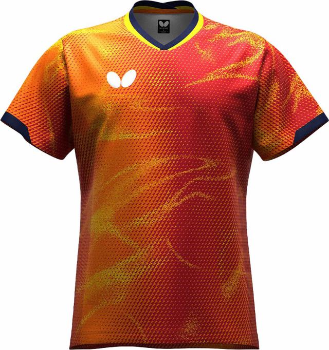 バタフライ BUT-47120-004-L 男女兼用 エリスター12・シャツ（ダージリンレッド・サイズ：L）BUTTERFLY 卓球[BUT47120004L] 返品種別A