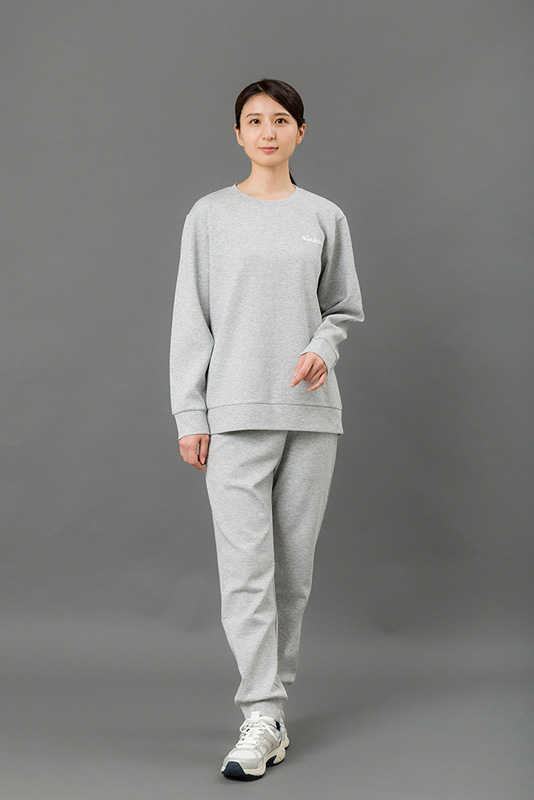 ミカサ 2631-GR-XL クルーネックスウェット（グレー・サイズ：XL）[2631GRXL] 返品種別A