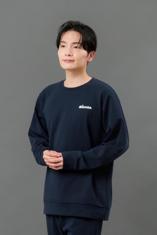 ミカサ 2631-NV-S クルーネックスウェット（ネイビー・サイズ：S）[2631NVS] 返品種別A