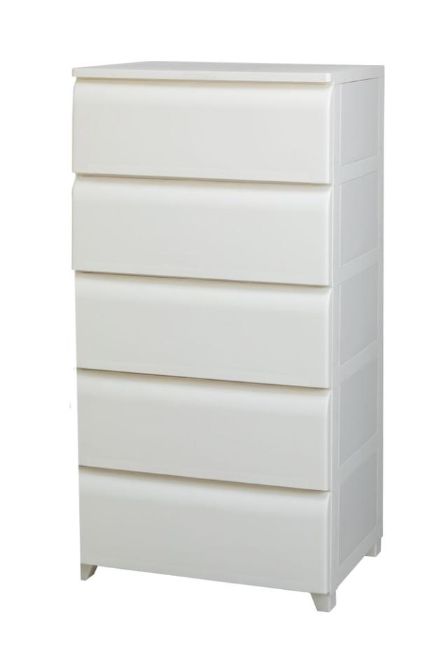 平和工業 HK-NDSW5IV チェスト nodusワイド5段 (アイボリー・幅540×奥行420×高さ1065mm)[HKNDSW5IV] 返品種別A