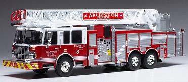 イクソ 1/43 スミール 105 はしご車 2015 アーリントン消防署【TRF023S】ミニカー  返品種別B