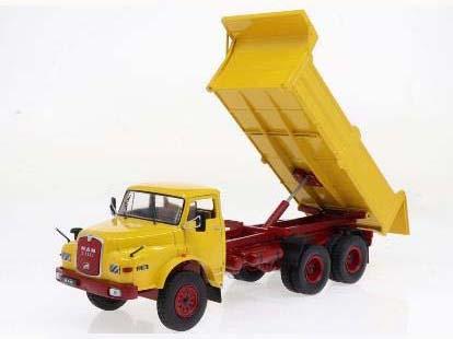 イクソ 1/43 MAN 19.280H ダンプカー 1971 オレンジイエロー【TRUD003】ミニカー  返品種別B
