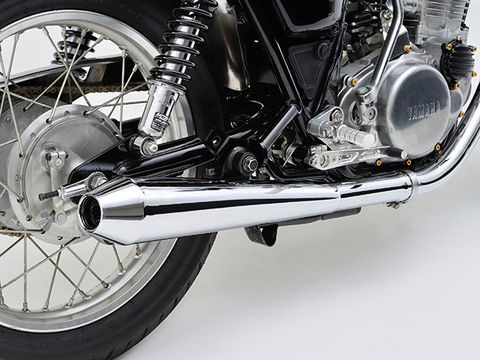 専用 GENIS点 デイトナ 94499 スリップオンメガホンタイプマフラー(3.5°UP) SR400FI