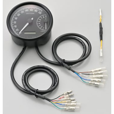 デイトナ 48138 VELONA W 電気式スピード＆タコメーター Φ80DAYTONA[48138デイトナ] 返品種別B