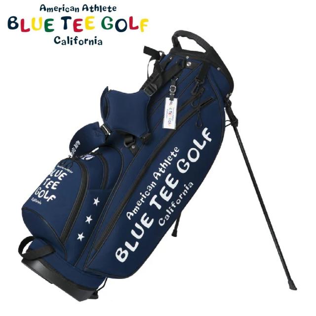 ブルーティーゴルフ ストレッチスタンドキャディーバッグ（ネイビー・9型・46インチ対応） BLUE TEE GOLF BTG-CB-003 CB-003-NV返品種別A