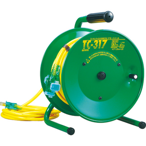 ハタヤリミテッド TC317 逆配電型コードリール　シンディテモートリール　単相100V　17＋3m[TC317ハタヤ] 返品種別B