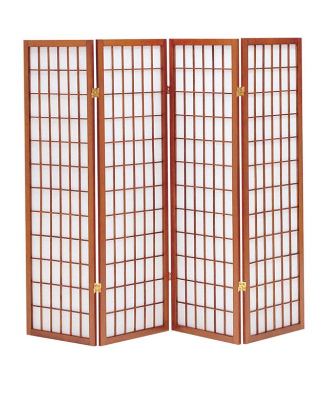 弘益 KOEKI-JP4BR 和風衝立4連ひかり　ブラウン[KOEKIJP4BR] 返品種別A