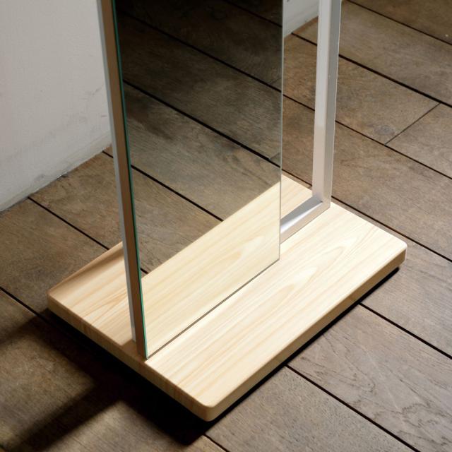 弘益 koeki ハンガー付スタンドミラー 姿見 ブラウン HM400(BR) 弘益