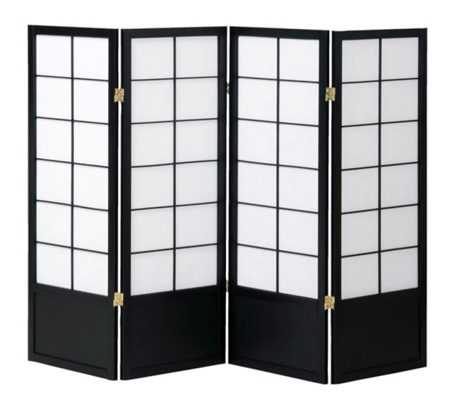 弘益 KOEKI-JPS1204BK 和風衝立4連　ブラック[KOEKIJPS1204BK] 返品種別A 10,904円