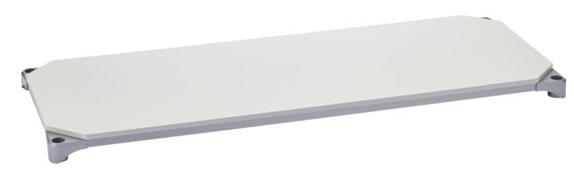 エレクターシェルフ B1824MWHS1 ベーシックシリーズウッドシェルフ 幅600x奥行450mm ウッド フレーム 棚用（天板：ホワイト / フレーム：シルバー）[B1824MWHS1] 返品種別A