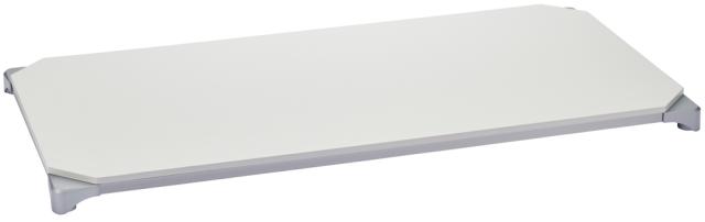 エレクターシェルフ B1848MWHSD1 ベーシックシリーズウッドシェルフ 幅1200x奥行450mm ウッド フレーム 天板用（天板：ホワイト / フレーム：シルバー）[B1848MWHSD1] 返品種別A