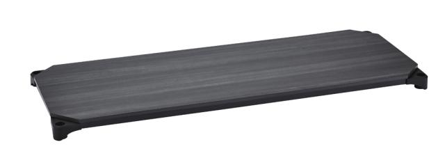 エレクターシェルフ B1836MBB1 ベーシックシリーズウッドシェルフ 幅900x奥行450mm ウッド フレーム 棚用（天板：ブラック / フレーム：ブラック）[B1836MBB1] 返品種別A