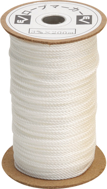 エバニュー EKA181-90(エバニユ) ロープマーカー3×200（白）EVERNEW[EKA18190エバニユ] 返品種別A