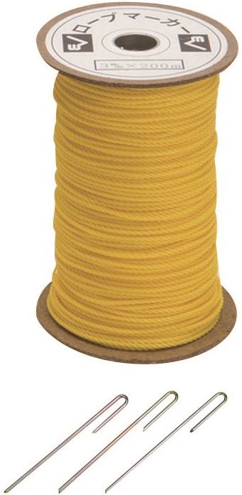 エバニュー EKA182-400(エバニユ) ロープマーカー3×300（黄）EVERNEW[EKA182400エバニユ] 返品種別A