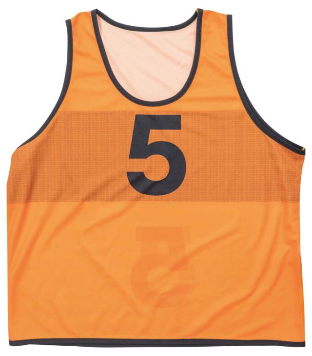 エバニュー EKB310-200(エバニユ) リバーシブル ビブスセット（No.1〜10の10枚組・オレンジ）EVERNEW[EKB310200エバニユ] 返品種別A