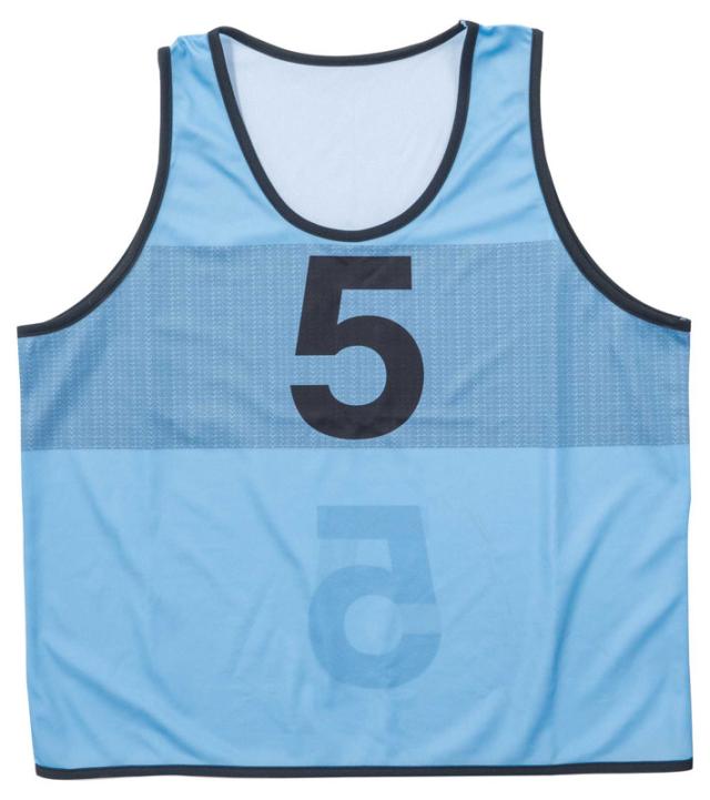 エバニュー EKB310-708(エバニユ) リバーシブル ビブスセット（No.1〜10の10枚組・サックス）EVERNEW[EKB310708エバニユ] 返品種別A