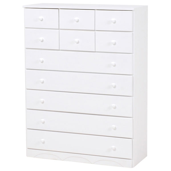 HAGIHARA(萩原) MCH-6895WH チェスト(ホワイト・幅87×奥行37×高さ116cm)[MCH6895WH] 返品種別A