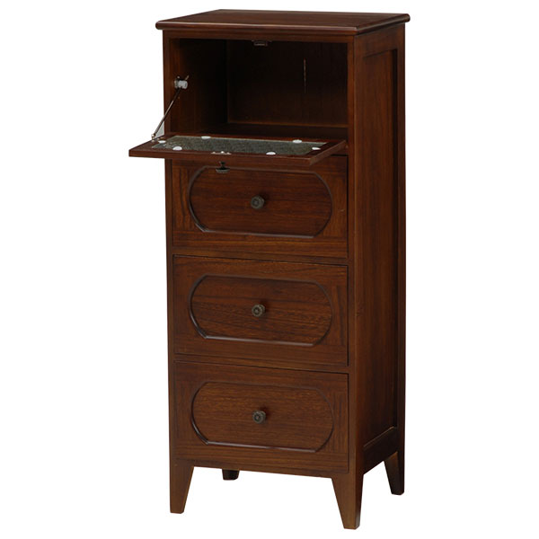 HAGIHARA(萩原) MCH-5184BR レトロチェスト(幅42×奥行32×高さ100cm)Retro(レトロ)[MCH5184BR] 返品種別A_7
