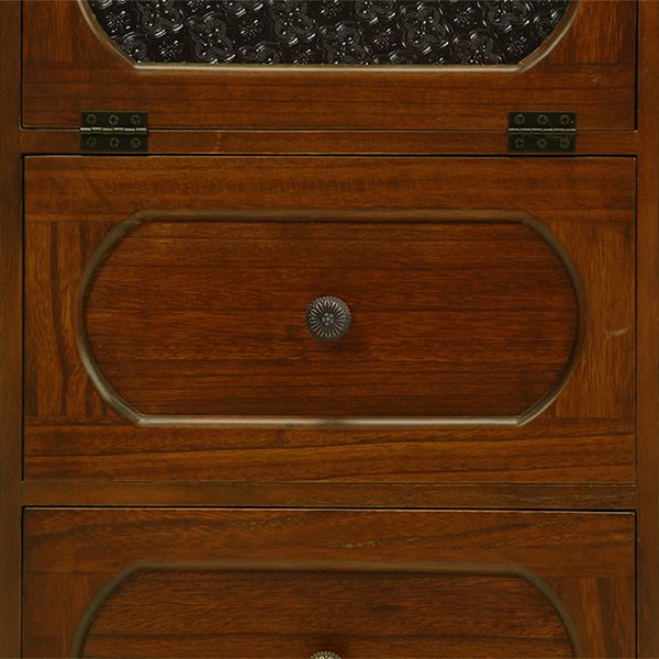 HAGIHARA(萩原) MCH-5186BR レトロチェスト(幅80×奥行32×高さ78cm)Retro(レトロ)[MCH5186BR] 返品種別A_14