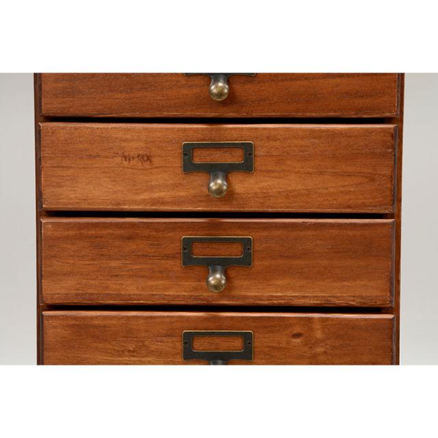 HAGIHARA(萩原) MCH-6160BR 桐製書類チェスト(ブラウン・幅28×奥行37×高さ62cm)[MCH6160BR] 返品種別A_3